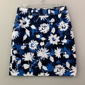 Rafaella skirt- blue, white